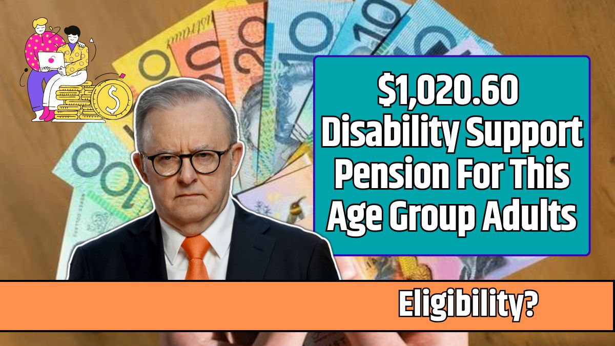 $1,020.60 Disability Support Pension For This Age Group Adults