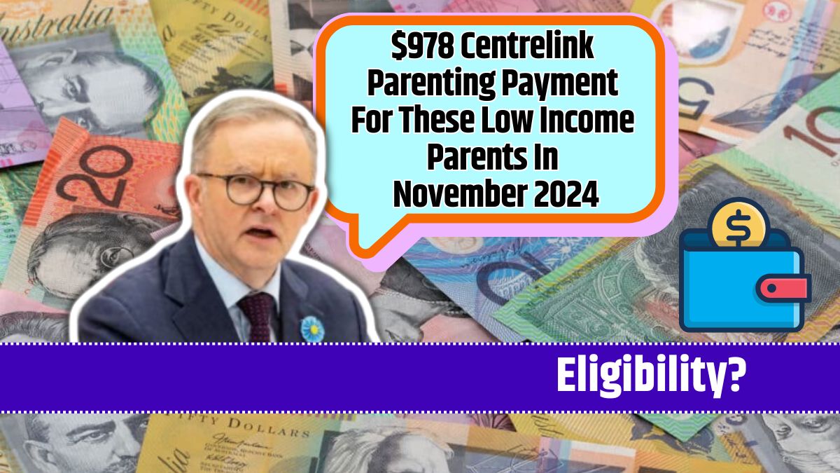 $978 Centrelink Parenting Payment For These Low Income Parents In November 2024