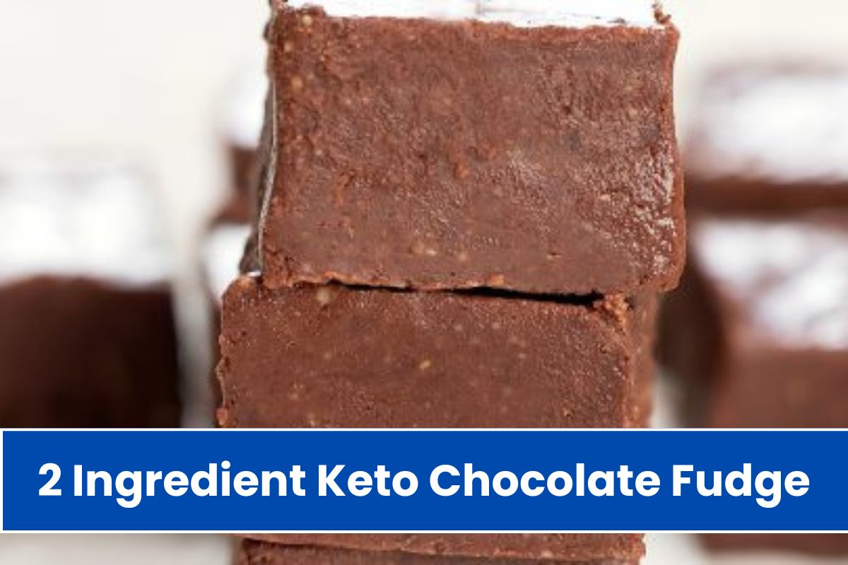 2 Ingredient Keto Chocolate Fudge