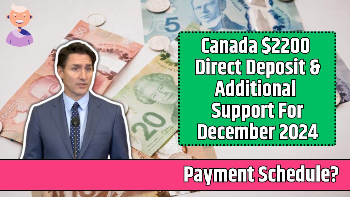 Canada $2200 Direct Deposit & Additional Support For December 2024