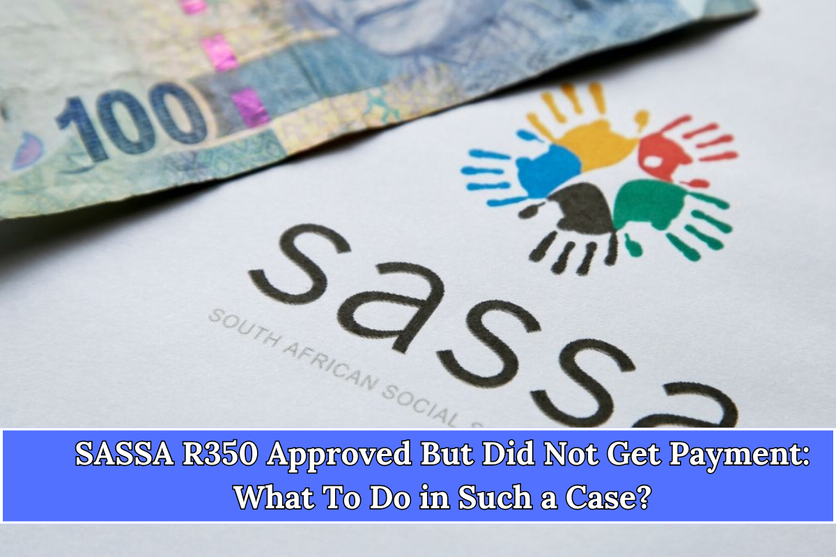 SASSA R350 Approved But Did Not Get Payment What To Do in Such a Case