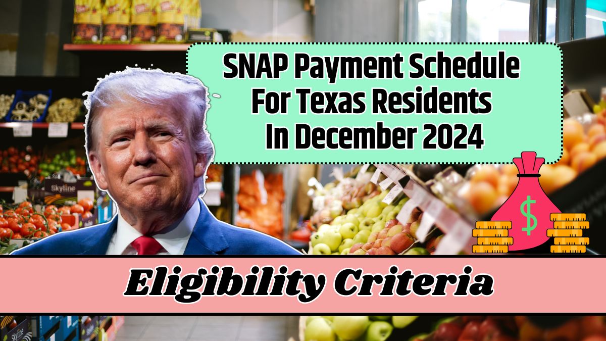 SNAP Payment Schedule For Texas Residents In December 2024